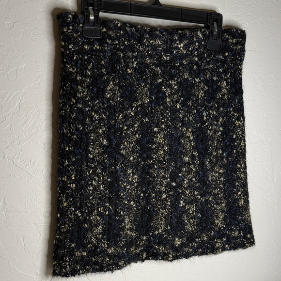Fenn Wright Manson Tweed Mini Skirt in Black and Blue - Picture 5 of 7